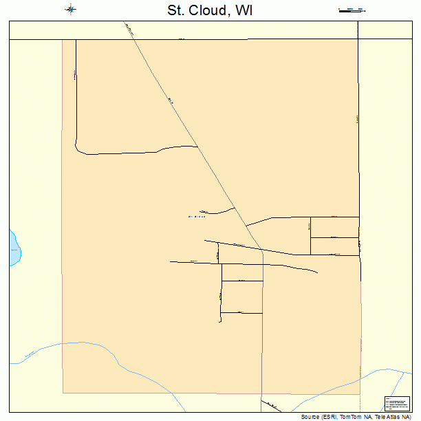 St. Cloud, WI street map