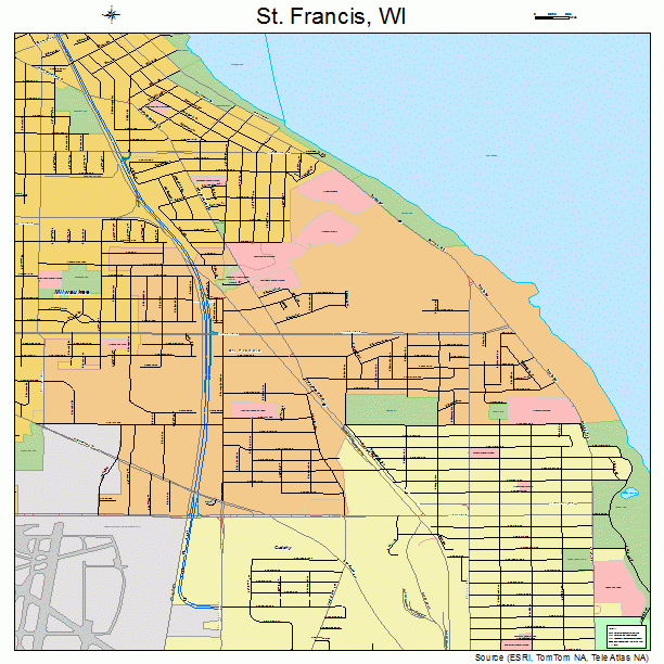 St. Francis, WI street map