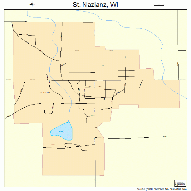 St. Nazianz, WI street map