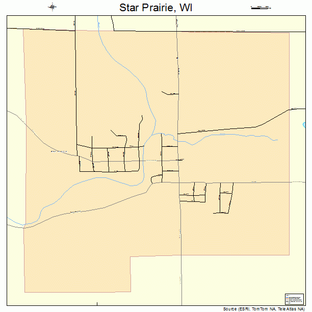 Star Prairie, WI street map
