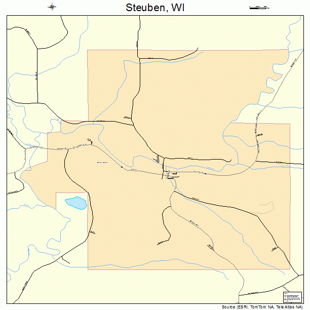 Steuben, WI street map