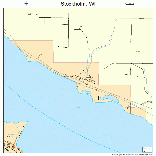 Stockholm, WI street map