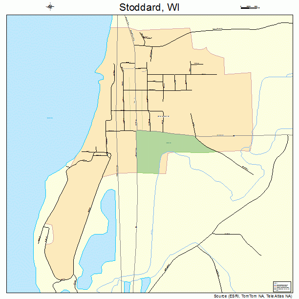 Stoddard, WI street map