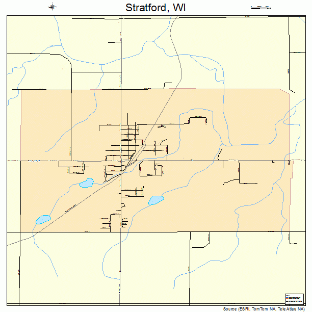 Stratford, WI street map