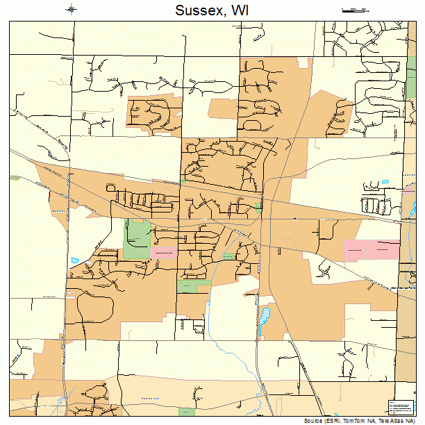 Sussex, WI street map
