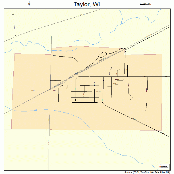 Taylor, WI street map