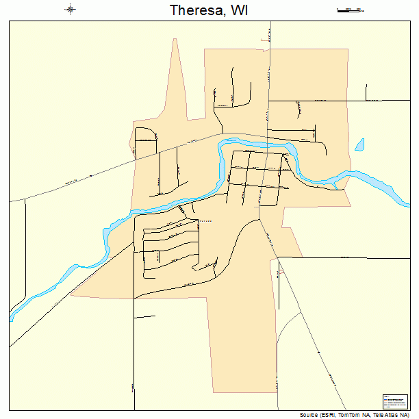 Theresa, WI street map