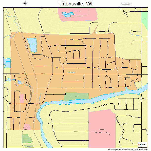 Thiensville, WI street map