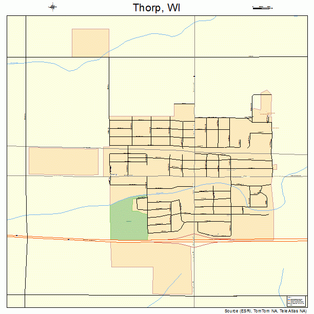 Thorp, WI street map