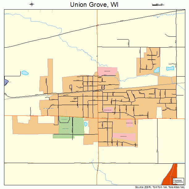 Union Grove, WI street map