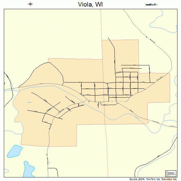 Viola, WI street map