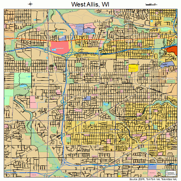 West Allis Wisconsin Map West Allis Wisconsin Street Map 5585300