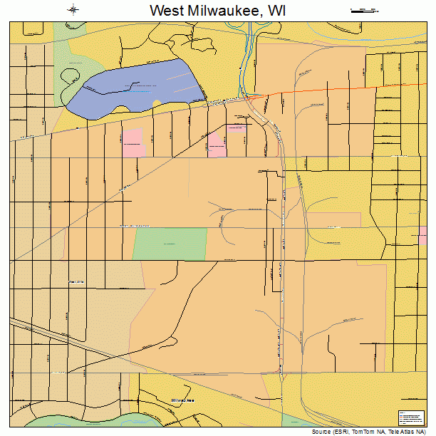 West Milwaukee, WI street map