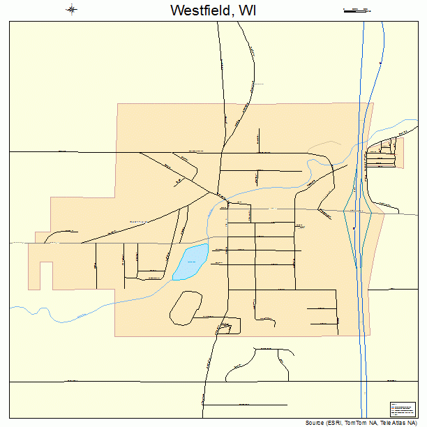 Westfield, WI street map