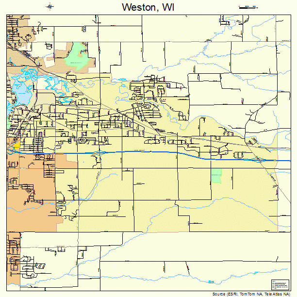 Weston, WI street map