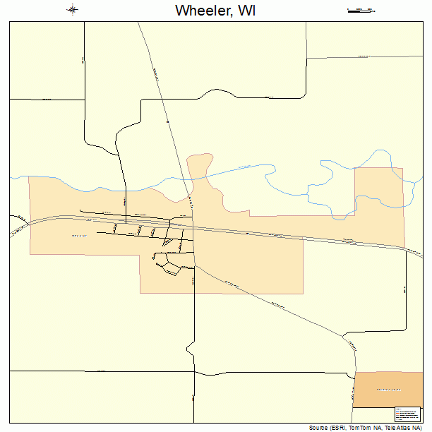 Wheeler, WI street map