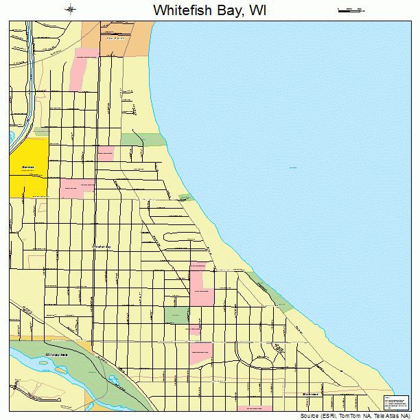 Whitefish Bay, WI street map