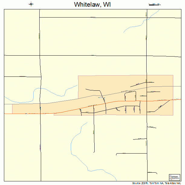 Whitelaw, WI street map