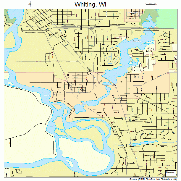 Whiting, WI street map