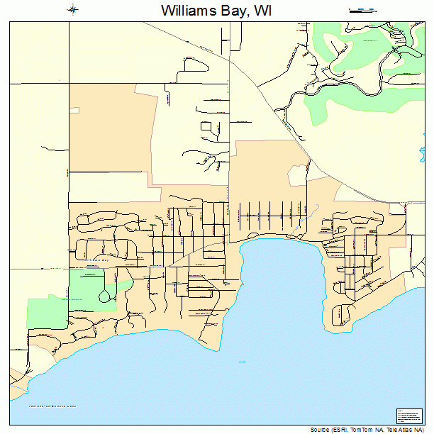 Williams Bay, WI street map