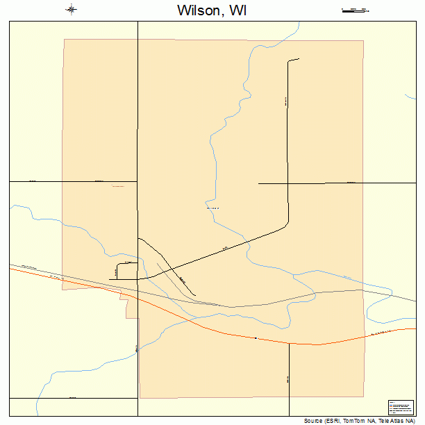 Wilson, WI street map