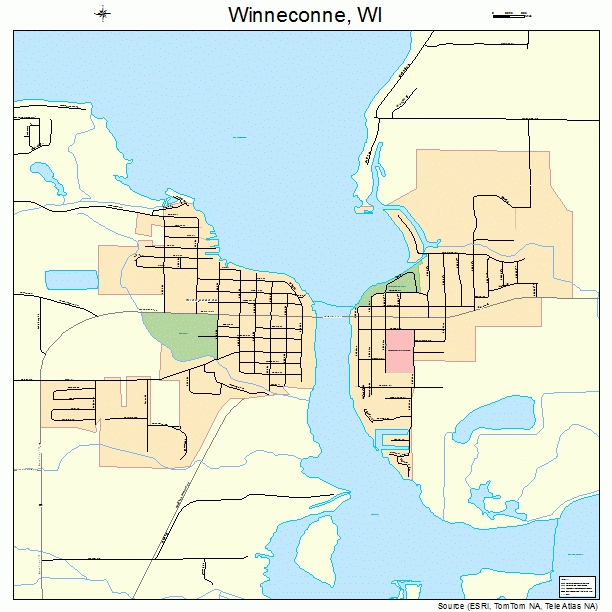 Winneconne, WI street map
