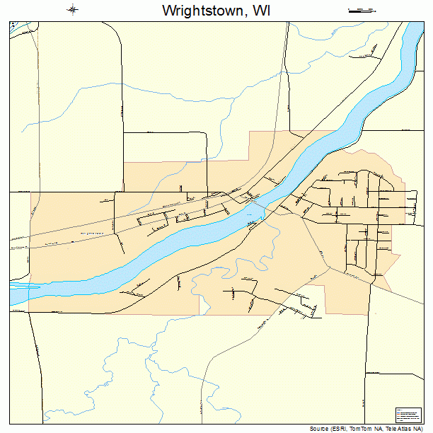 Wrightstown, WI street map