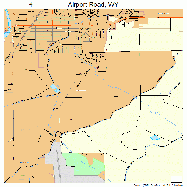 Airport Road, WY street map