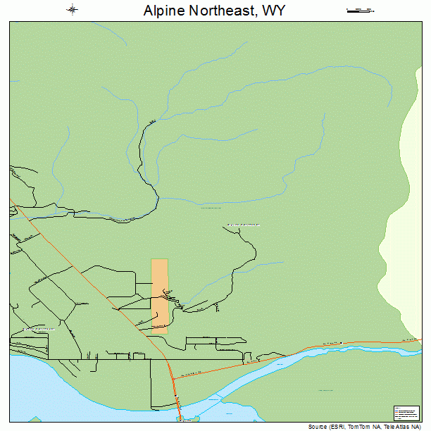 Alpine Northeast, WY street map