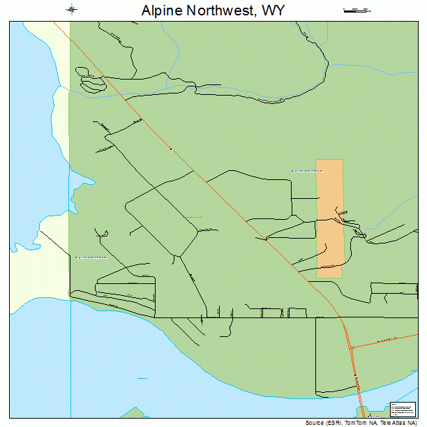 Alpine Northwest, WY street map