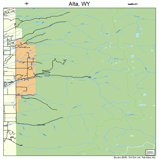 Alta, WY street map