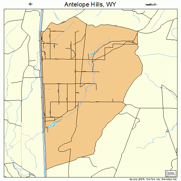 Antelope Hills, WY street map