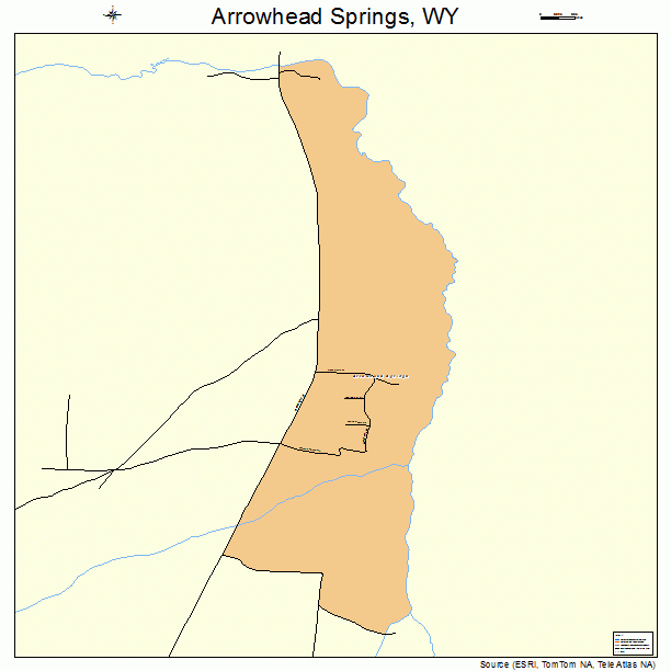 Arrowhead Springs, WY street map