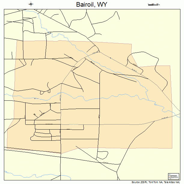 Bairoil, WY street map