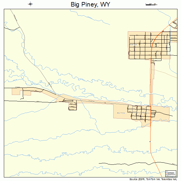 Big Piney, WY street map