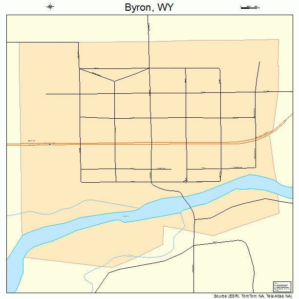 Byron, WY street map