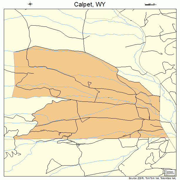 Calpet, WY street map