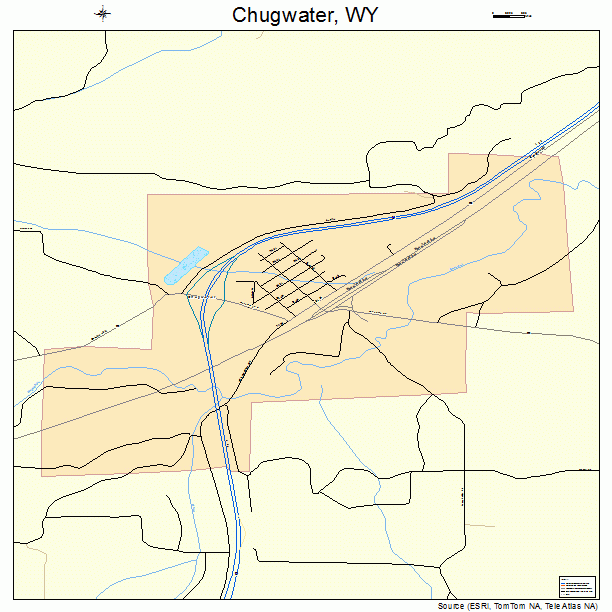 Chugwater, WY street map