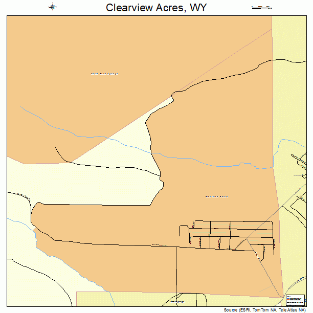 Clearview Acres, WY street map