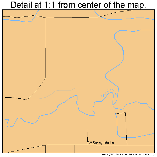 Lucerne, Wyoming road map detail