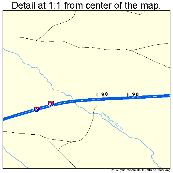 Moorcroft, Wyoming road map detail