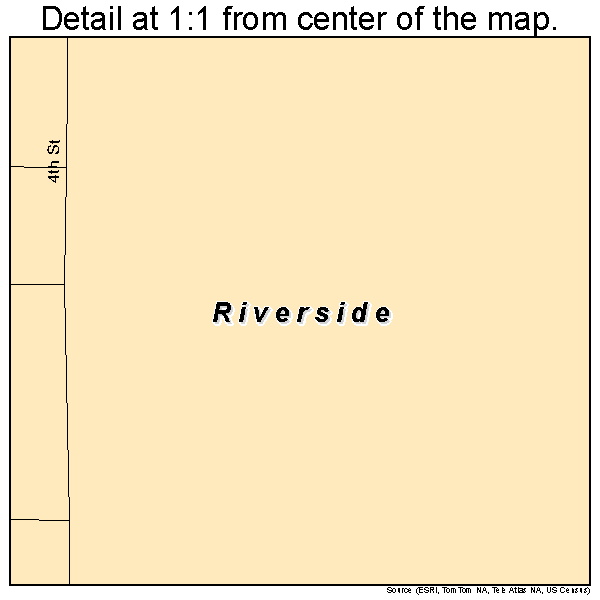 Riverside, Wyoming road map detail
