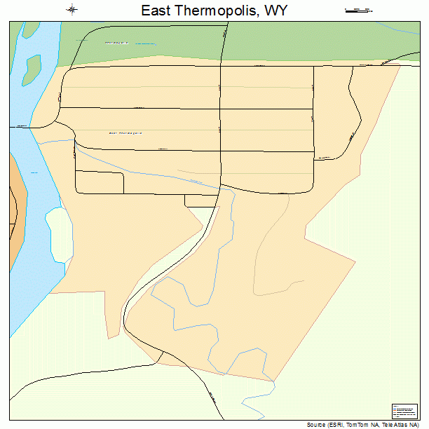 East Thermopolis, WY street map