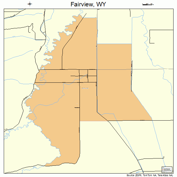 Fairview, WY street map