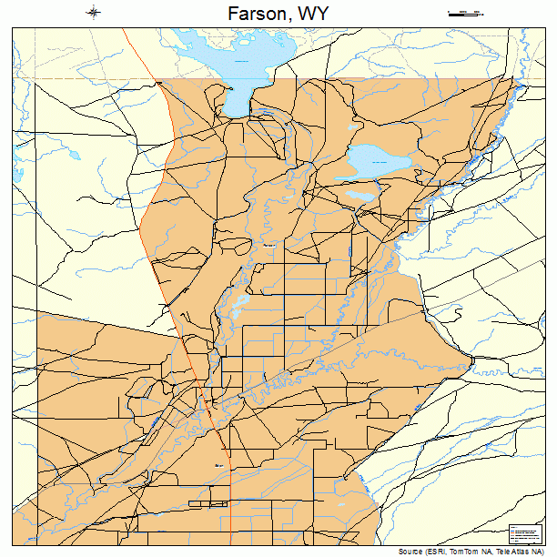 Farson, WY street map