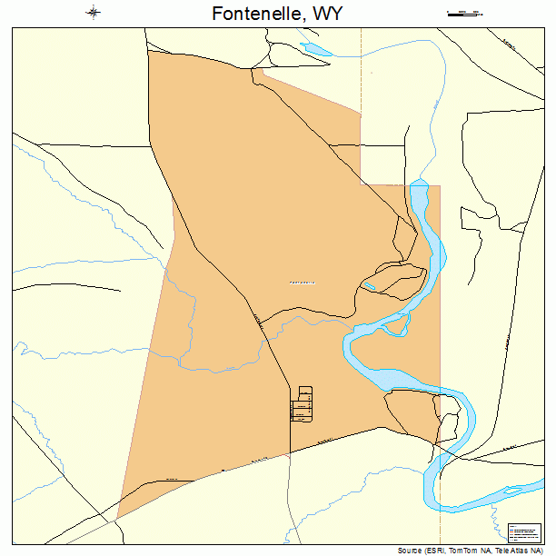 Fontenelle, WY street map