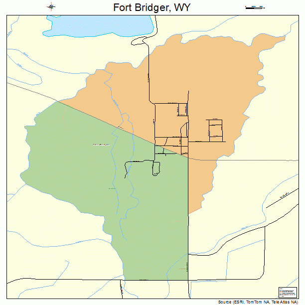Fort Bridger, WY street map