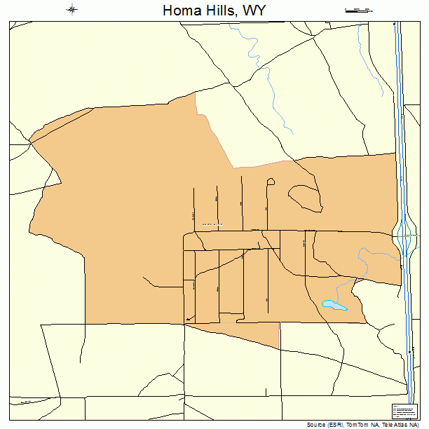 Homa Hills, WY street map