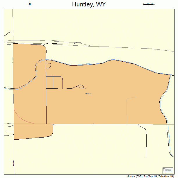 Huntley, WY street map