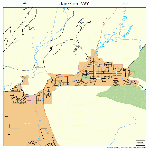 Jackson, WY street map